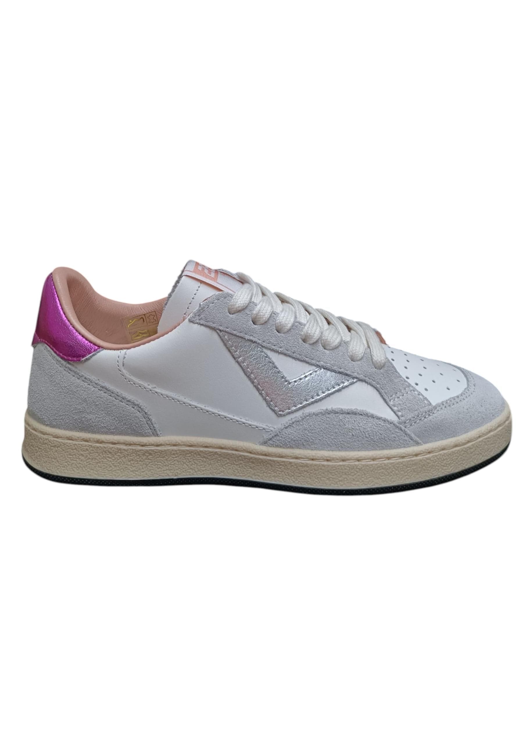 Scarpe sneakers Bambine e ragazze 2B12 JRPLAY bianco-grigio-fuxja laccio - 5