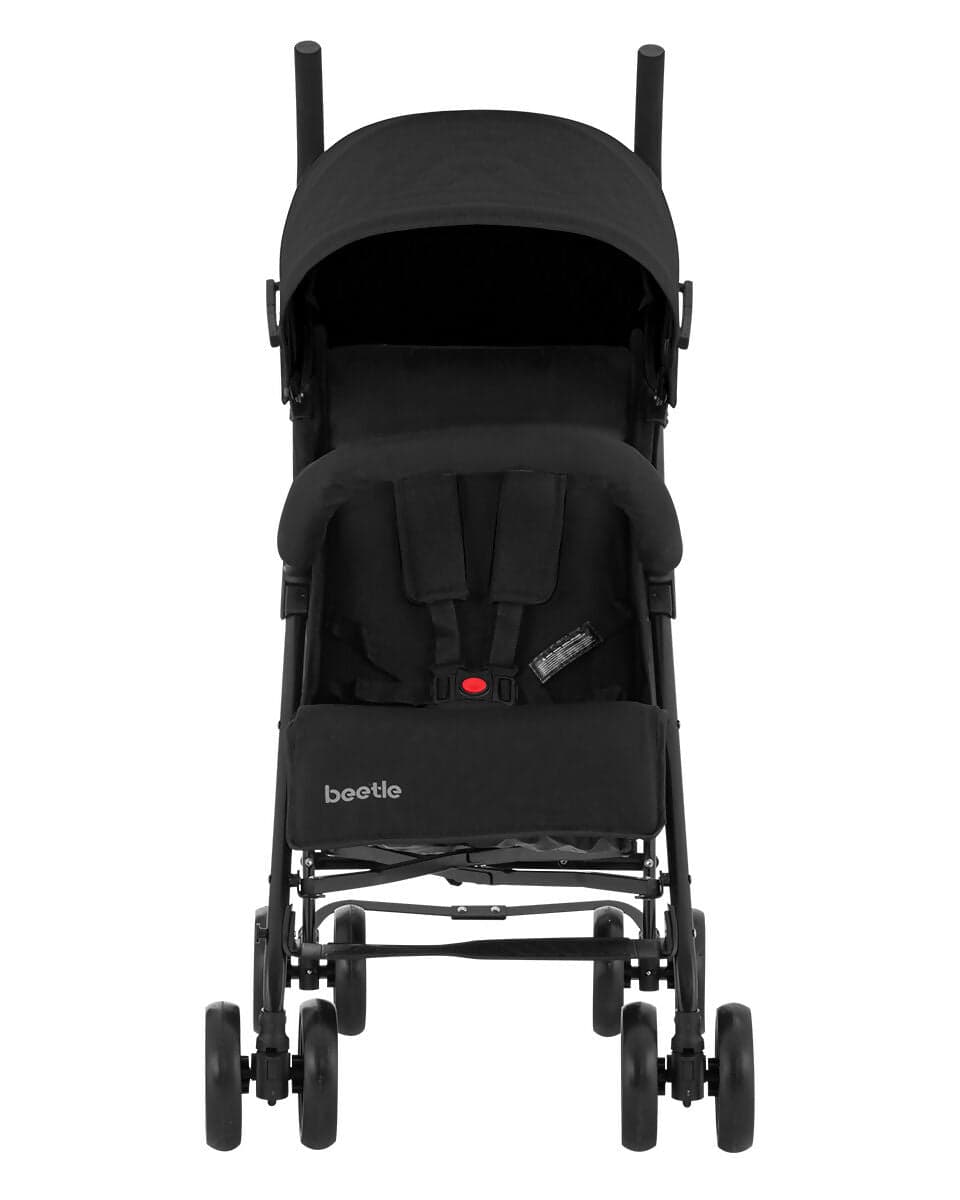 KIKKABOO Passeggino BEETLE - Passeggino da viaggio omologato fino a 22 kg - Pieghevole, Leggero, Compatto, colore NERO - telaio in alluminio, Chiusura Compatta, Schienale Reclinabile e Regolabile, Poggiagambe in Passeggini compatti Sanitaria Gioia del Bimbo - Villa San Giovanni, commercioVirtuoso.it