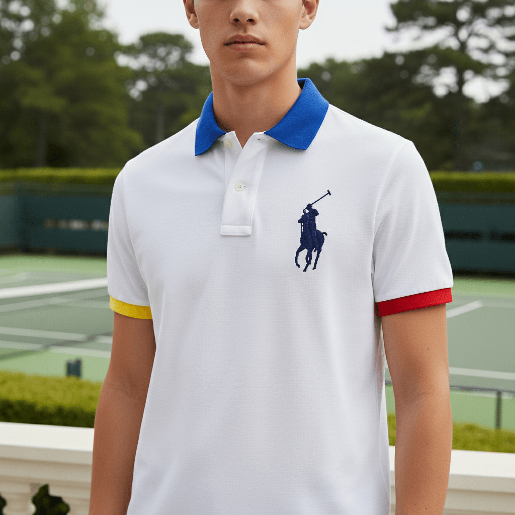 Ralph Lauren Polo Uomo Multi Colore Polo Colorata Custom Slim-Fit Mezze Maniche Maglia Polo Con Colletto Big Pony in Polo Euforia - Bronte, commercioVirtuoso.it