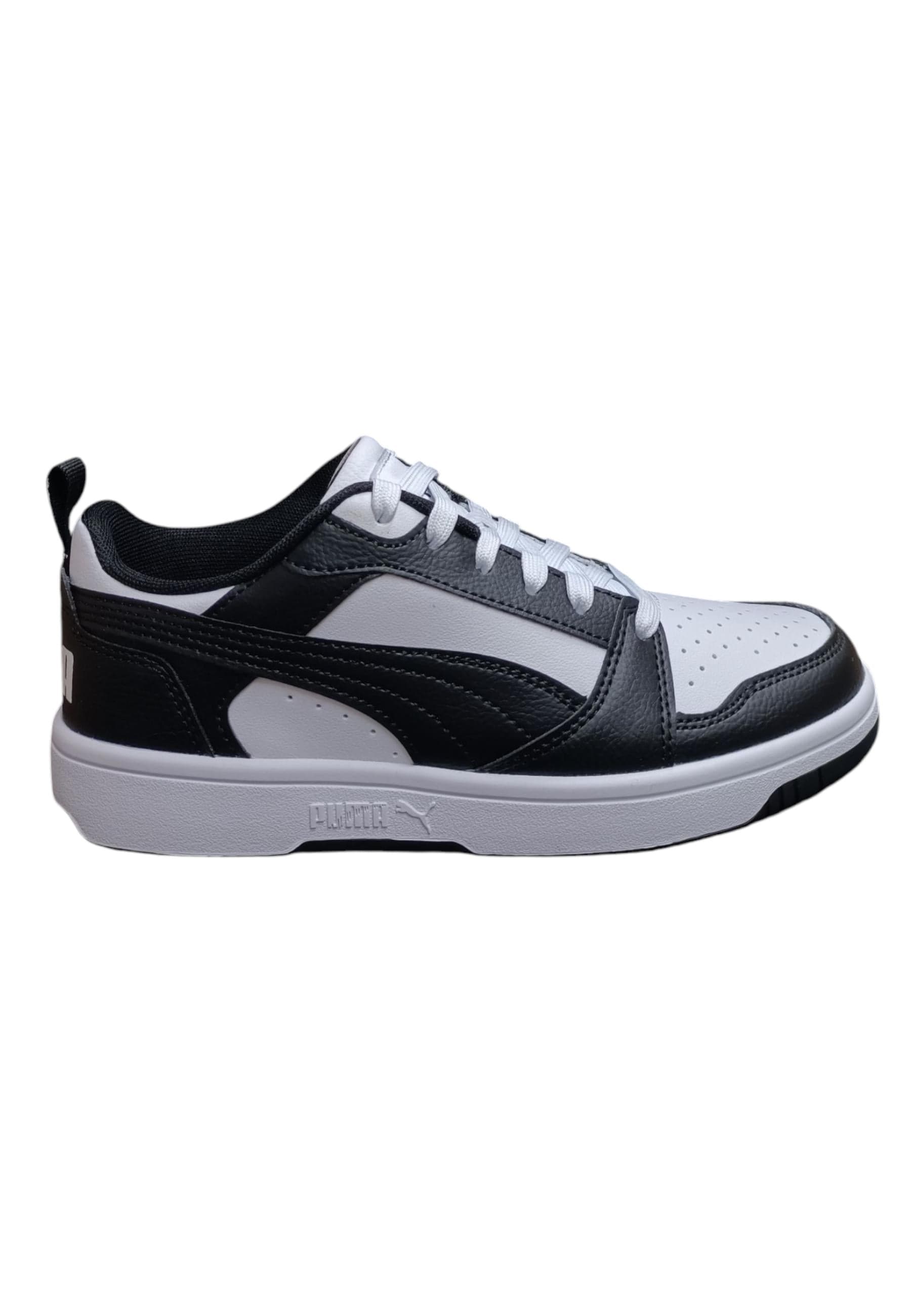 Scarpe sneakers Bambini e ragazzi PUMA REBOUND  nero-bianco laccio - 6
