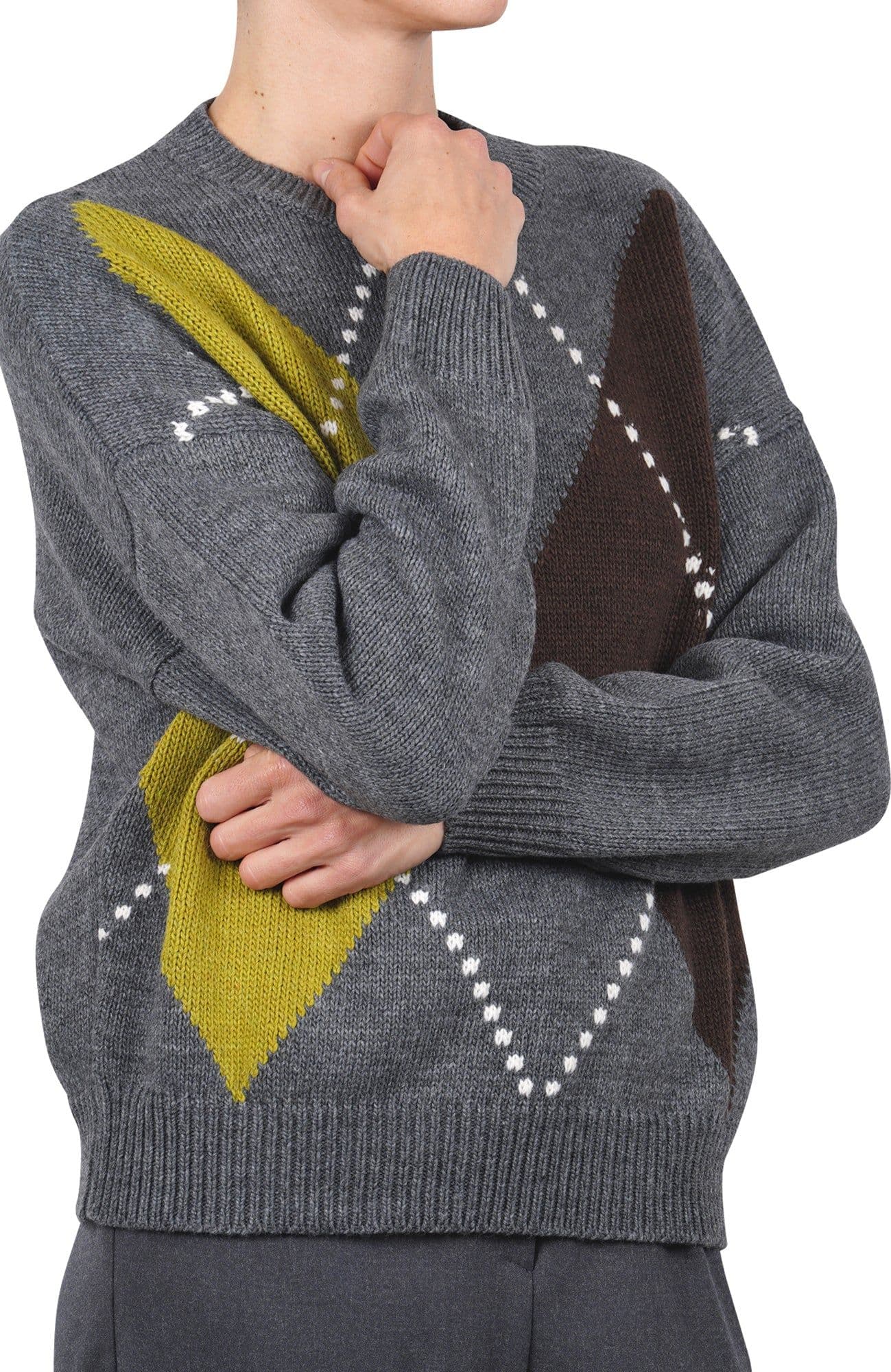 LA FEMME BLANCHE La Femme Blanche - Maglia - 461548 - Grigio/Senape da donna in Autocategorizzazione Drestige - Casamassima, commercioVirtuoso.it