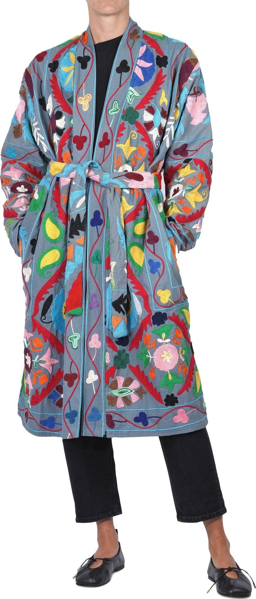 LA FEMME BLANCHE La Femme Blanche - Cappotto - 461417 - Fantasia Azzurro da donna in Cappotti Drestige - Casamassima, commercioVirtuoso.it
