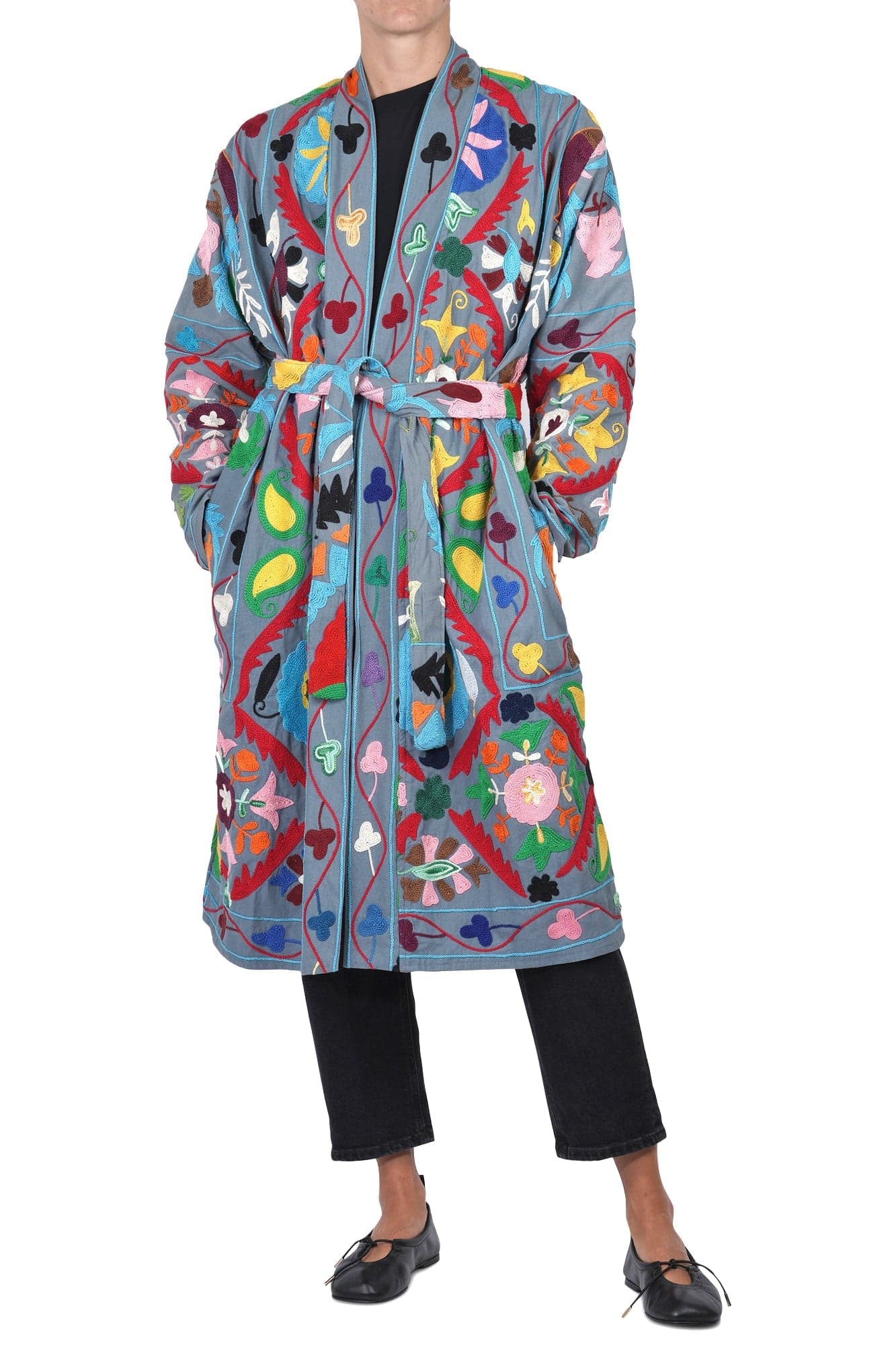 LA FEMME BLANCHE La Femme Blanche - Cappotto - 461417 - Fantasia Azzurro da donna in Cappotti Drestige - Casamassima, commercioVirtuoso.it