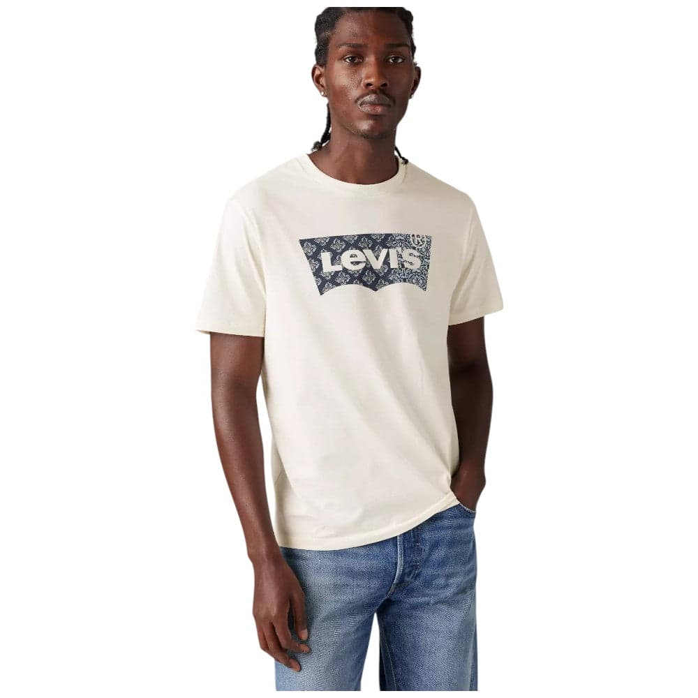 Levi's t-shirt panna logo grande Graphic classic 224911811 T-shirt LEVI'S