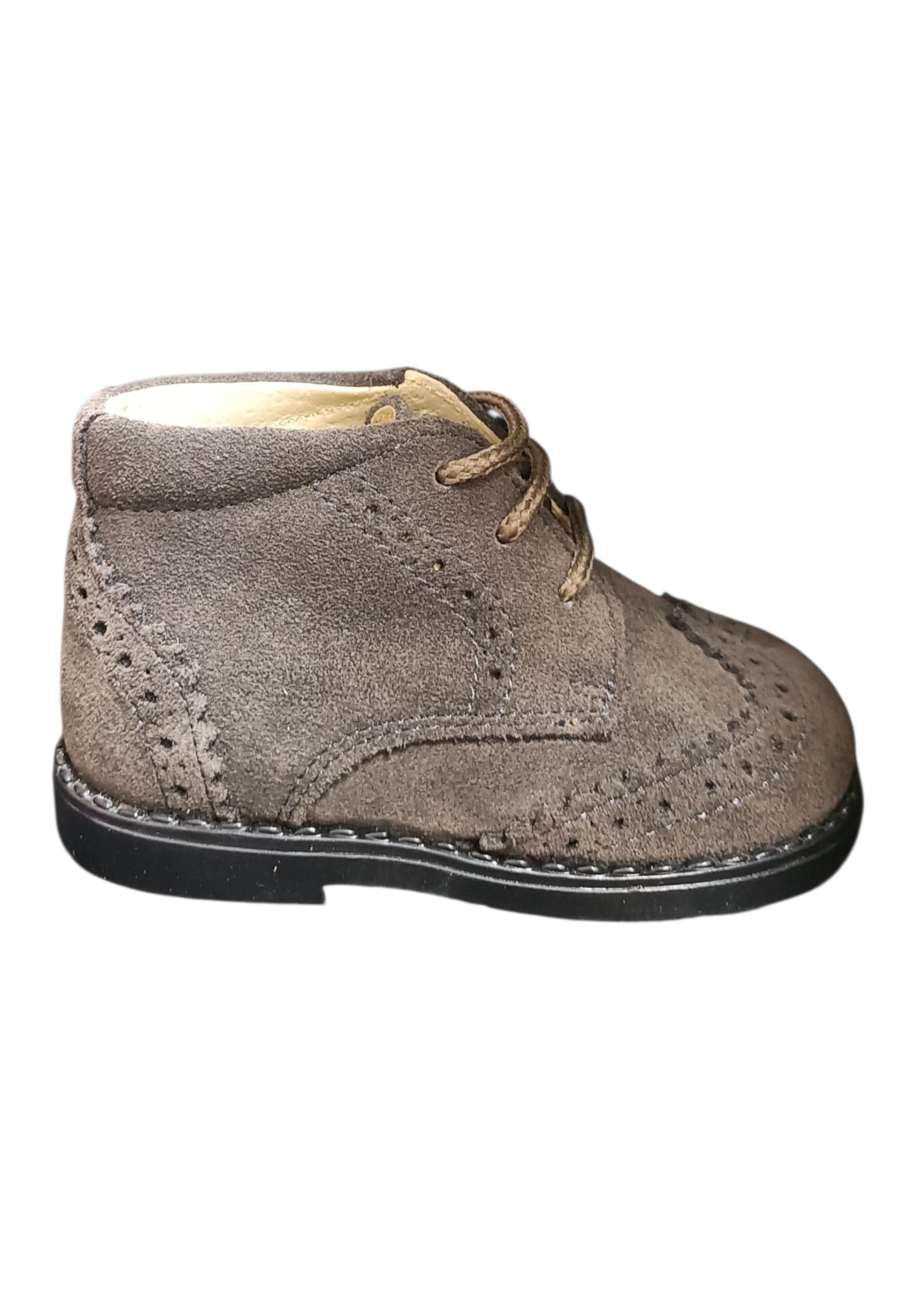 Scarpe inglesino scarpa elegante Bambini panyno B2920 grigio laccio - 6