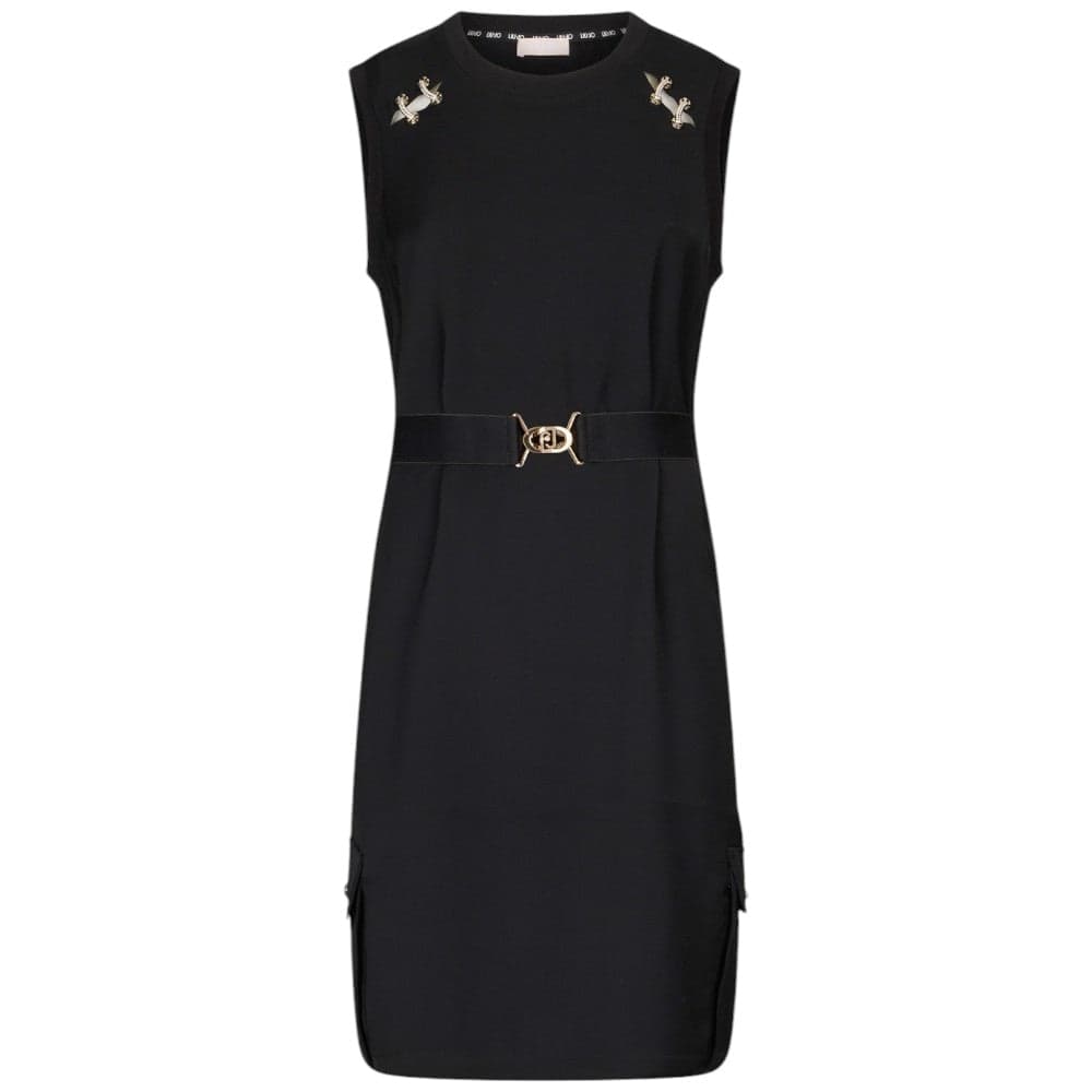 Liu Jo abito corto nero con cintura TA5139TS923 22222 Vestiti Liu Jo