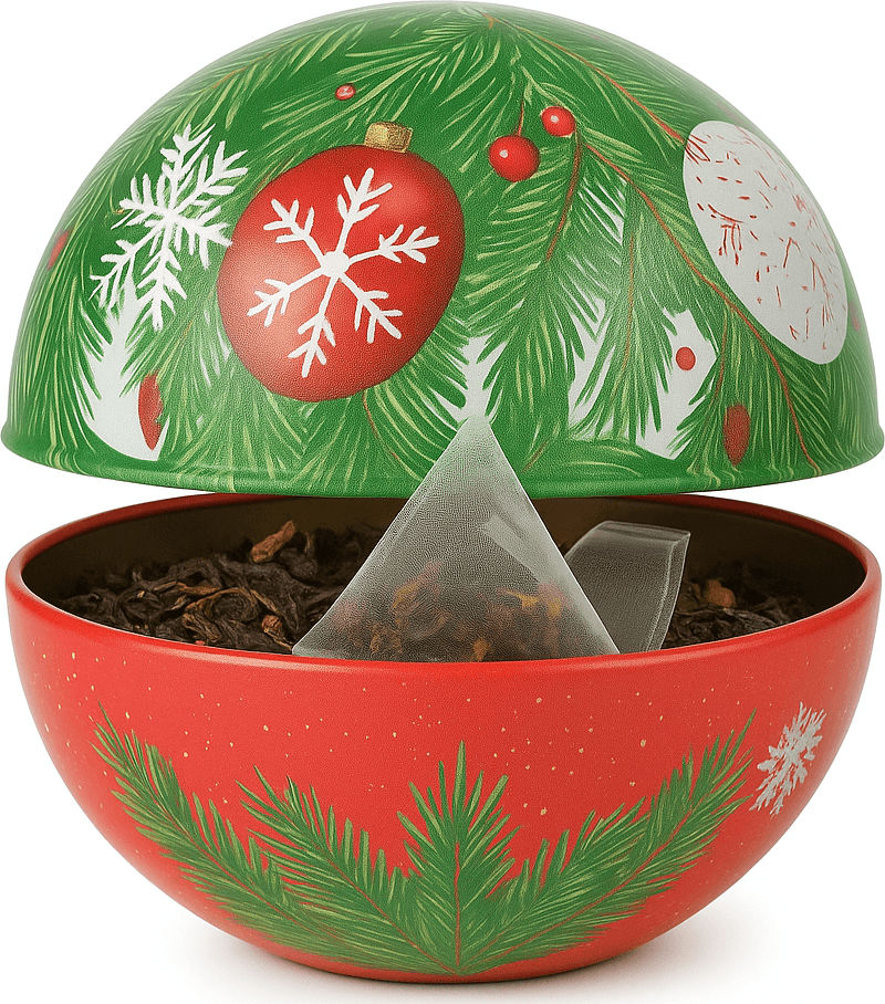 Tè dell’Aviatore – Edizione Natale (pallina decorativa in latta) 10 filtri piramidali in Palle e palline Naturopatica Shop & Therapy - Reggio Calabria, commercioVirtuoso.it