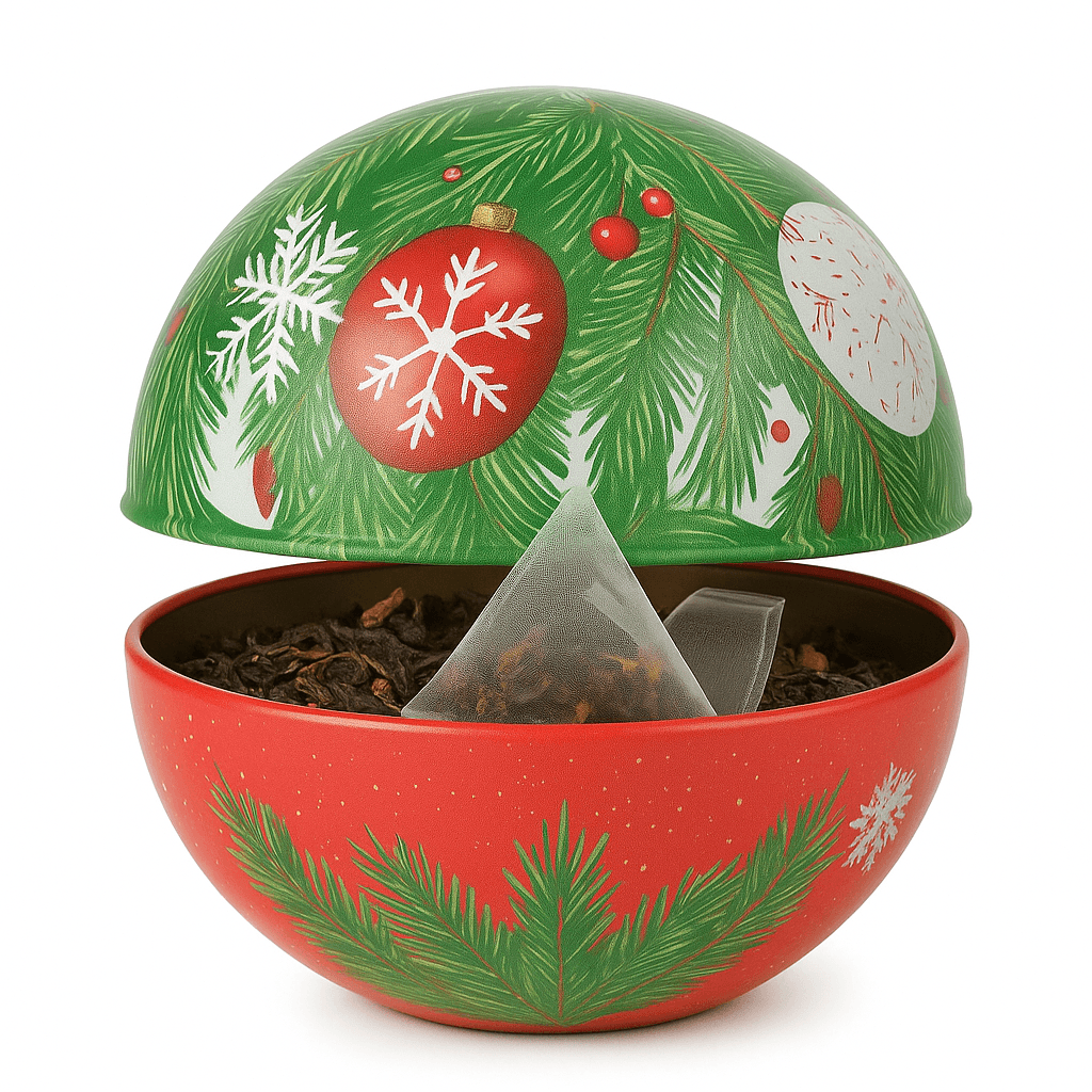 Tè dell’Aviatore – Edizione Natale (pallina decorativa in latta) 10 filtri piramidali in Palle e palline Naturopatica Shop & Therapy - Reggio Calabria, commercioVirtuoso.it