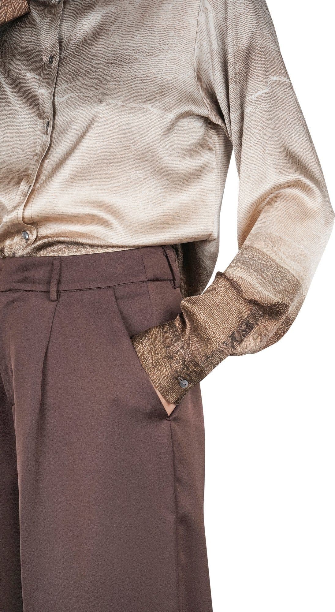 MeME ROAD Meme Road - Pantalone - 460011 - Cioccolato da donna in Pantaloni Drestige - Casamassima, commercioVirtuoso.it