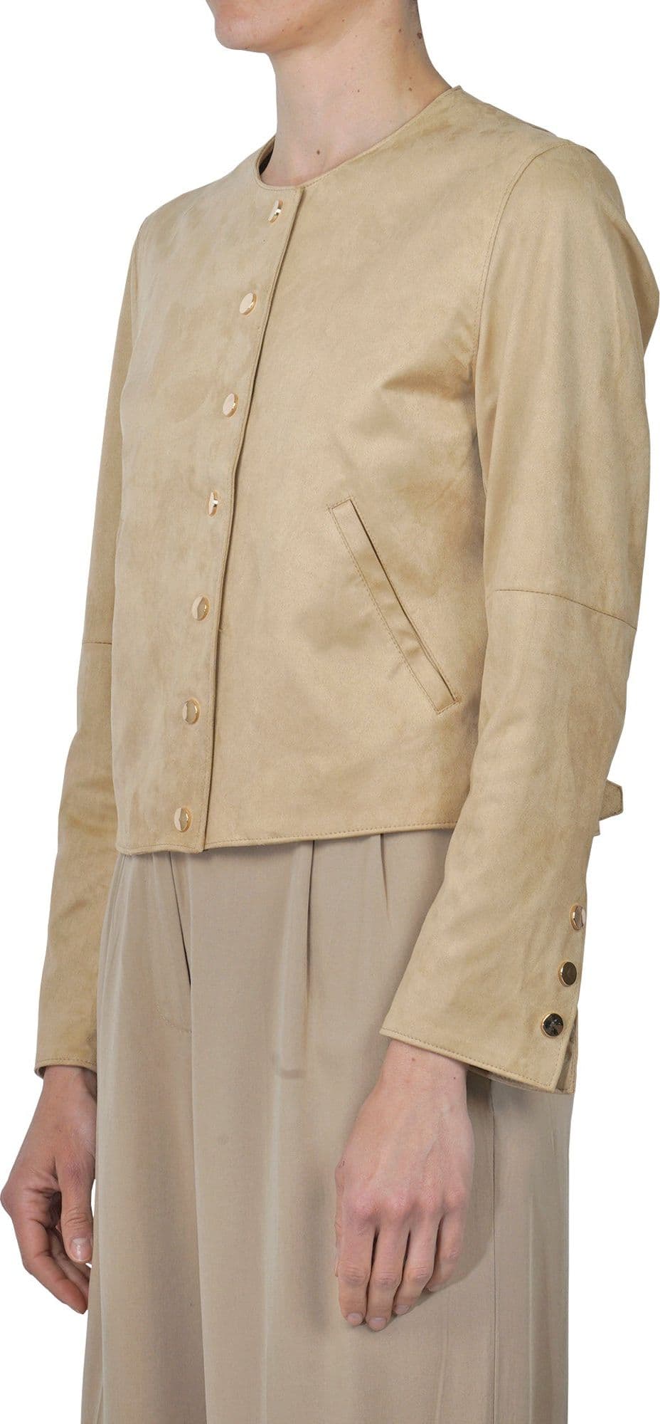 LA FEMME BLANCHE La Femme Blanche - Giubbotto - 451444 - Beige da donna in Giacche Drestige - Casamassima, commercioVirtuoso.it