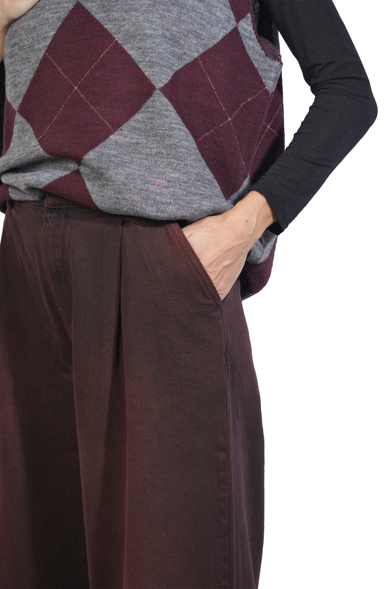 SO ALLURE So Allure - Pantalone - 460552 - Bordeaux da donna in Pantaloni sportivi Drestige - Casamassima, commercioVirtuoso.it