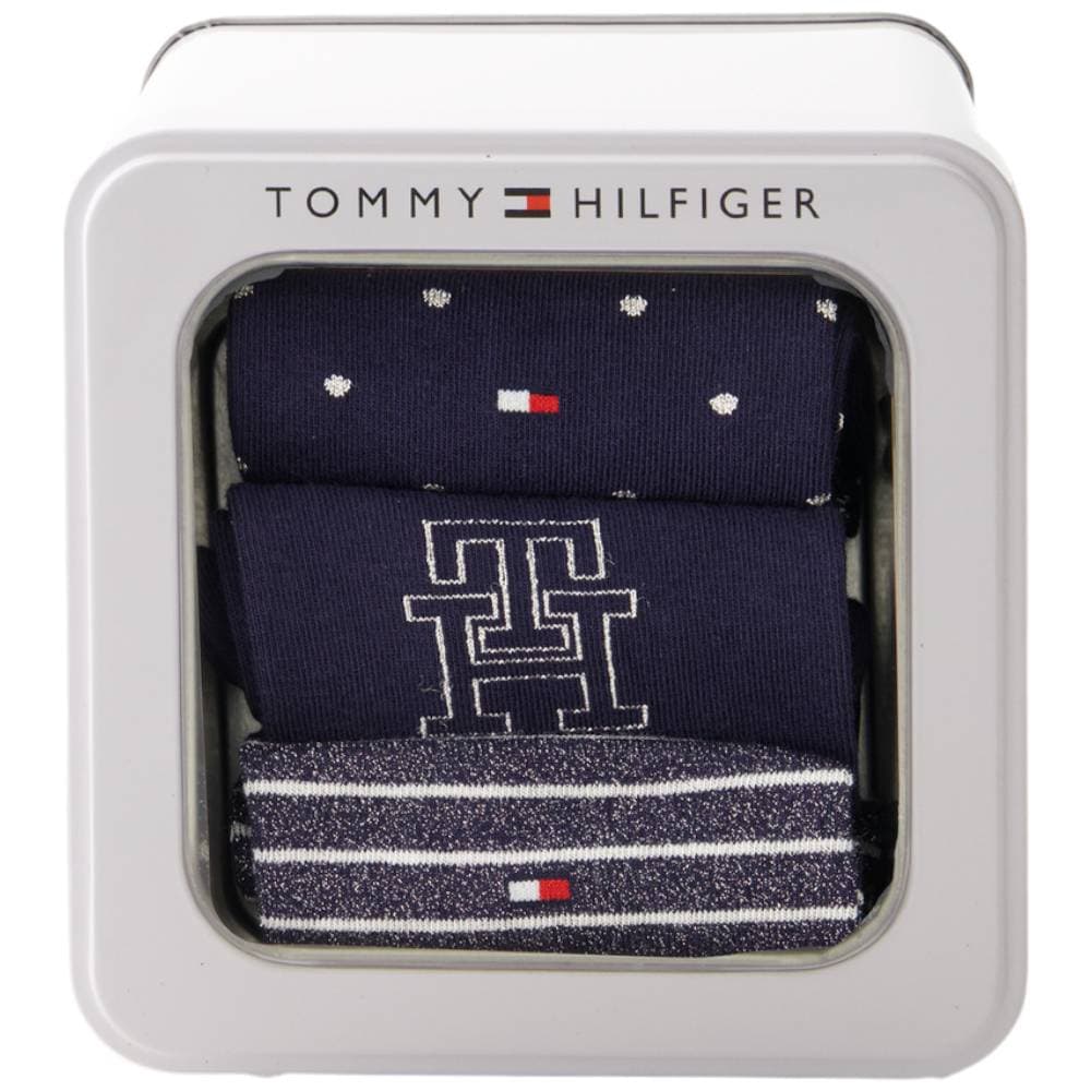 Tommy Hilfiger gift box 3 paia calzini da donna blu 701236464001 in Calze a pantofola Prodotti di Classe - Nocera Superiore, commercioVirtuoso.it