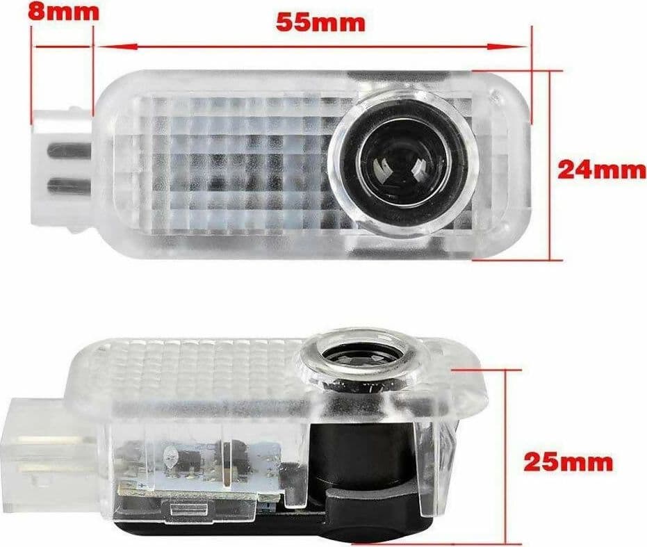Luci di cortesia sottoporta per AUDI SLINE A3 A4. Proiezione LED per illuminazione pavimento ad apertura portiera. in Stemmi ed emblemi Qibweb.it - San Giorgio a Cremano, commercioVirtuoso.it