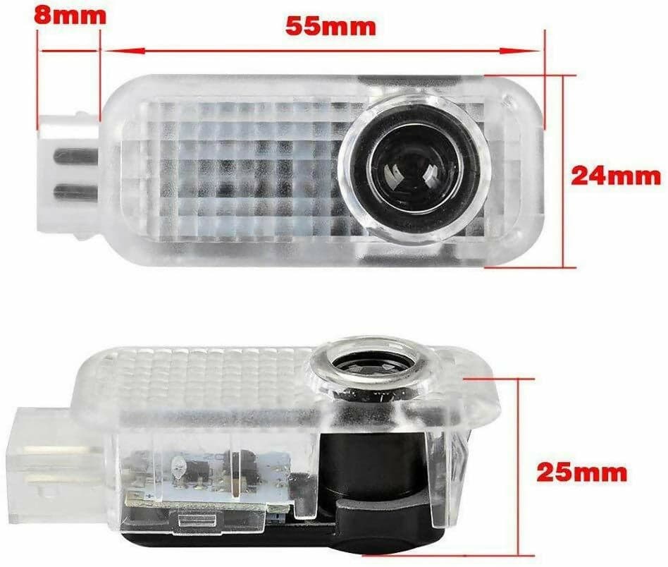 Luci di cortesia sottoporta per AUDI SLINE A3 A4. Proiezione LED per illuminazione pavimento ad apertura portiera. in Stemmi ed emblemi Qibweb.it - San Giorgio a Cremano, commercioVirtuoso.it