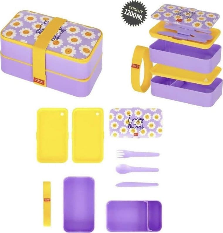 LEGAMI CONTENITORE PORTA PRANZO 1200 ML – DAISY in Storia Cartoleria Deja Vu - Crotone, commercioVirtuoso.it