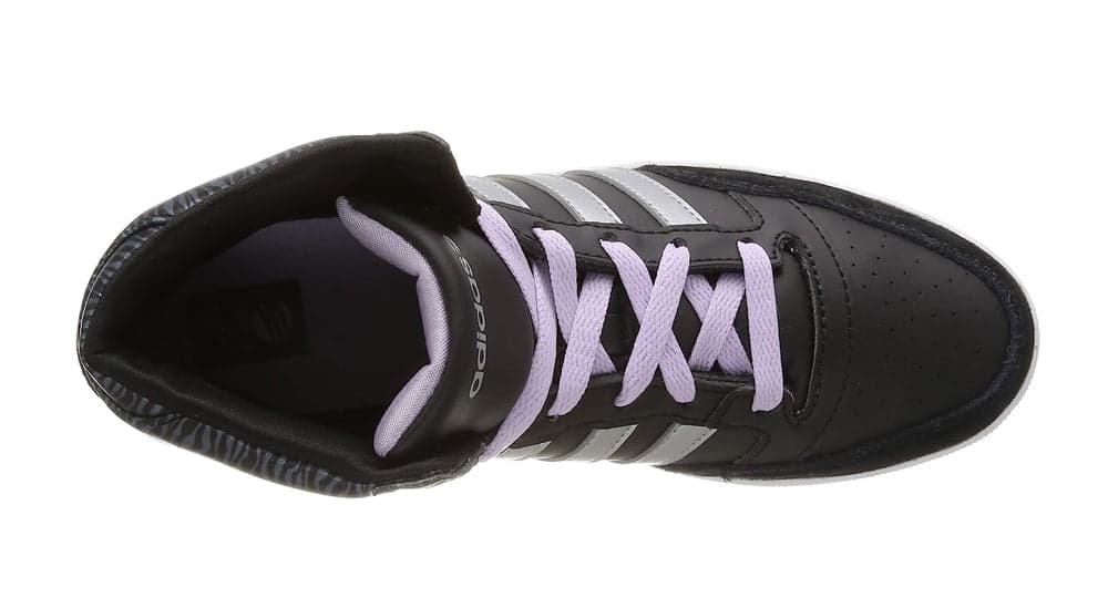 ADIDAS Tennis alte Donna art. HOOPS VL MID W (F97823) in ecopelle Black/Silver/Purple in Sneaker casual Bilello Shop - San Giovanni in Fiore, commercioVirtuoso.it