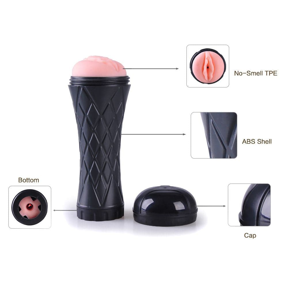 MASTURBATORE VAGINA IN MORBIDO CYBERSKIN CON CUSTODIA COPPA RIGIDA TORCIA NERA in Masturbatori realistici Kondorama - Martinsicuro, commercioVirtuoso.it