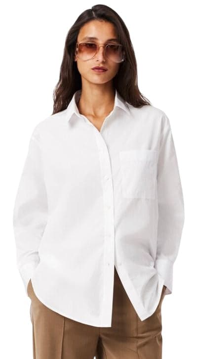 Lacoste Camicie Bianco da donna in Bluse e camicie Drestige - Casamassima, commercioVirtuoso.it