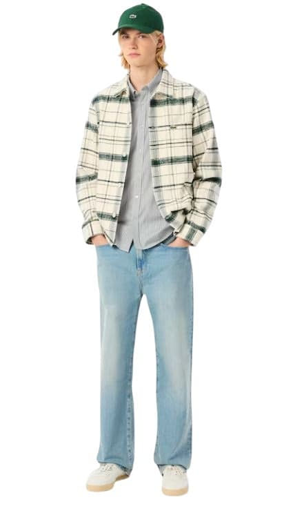 Lacoste Camicie Bianco da uomo in Camicie casual Drestige - Casamassima, commercioVirtuoso.it