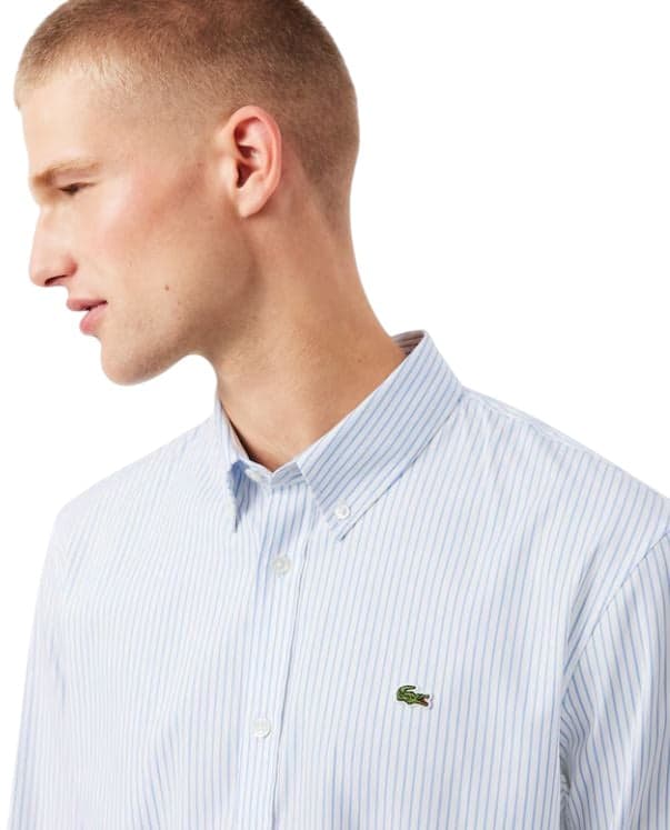 Lacoste Camicie Azzurro da uomo in Camicie casual Drestige - Casamassima, commercioVirtuoso.it