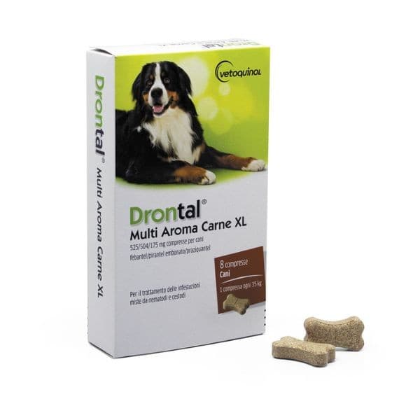 Sverminante Vetoquinol Drontal Multi Aroma Carne XL per Cani in Vermifughi 101 Market - Poggibonsi, commercioVirtuoso.it