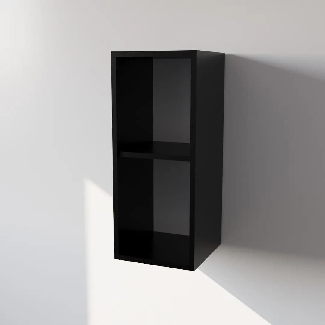 Pensile Cucina in Legno Nobilitato Nero con 1 Anta Altezza 72 cm in prodotto Calandrelli - Napoli, commercioVirtuoso.it