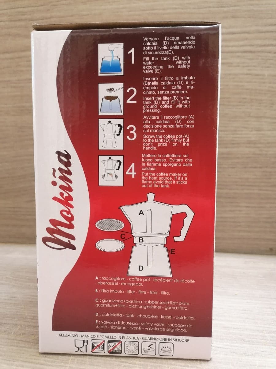 KASAVIVA CAFFETTIERA MOKINA 6 TAZZE in Moke e caffettiere Stockdoc - Terni, commercioVirtuoso.it