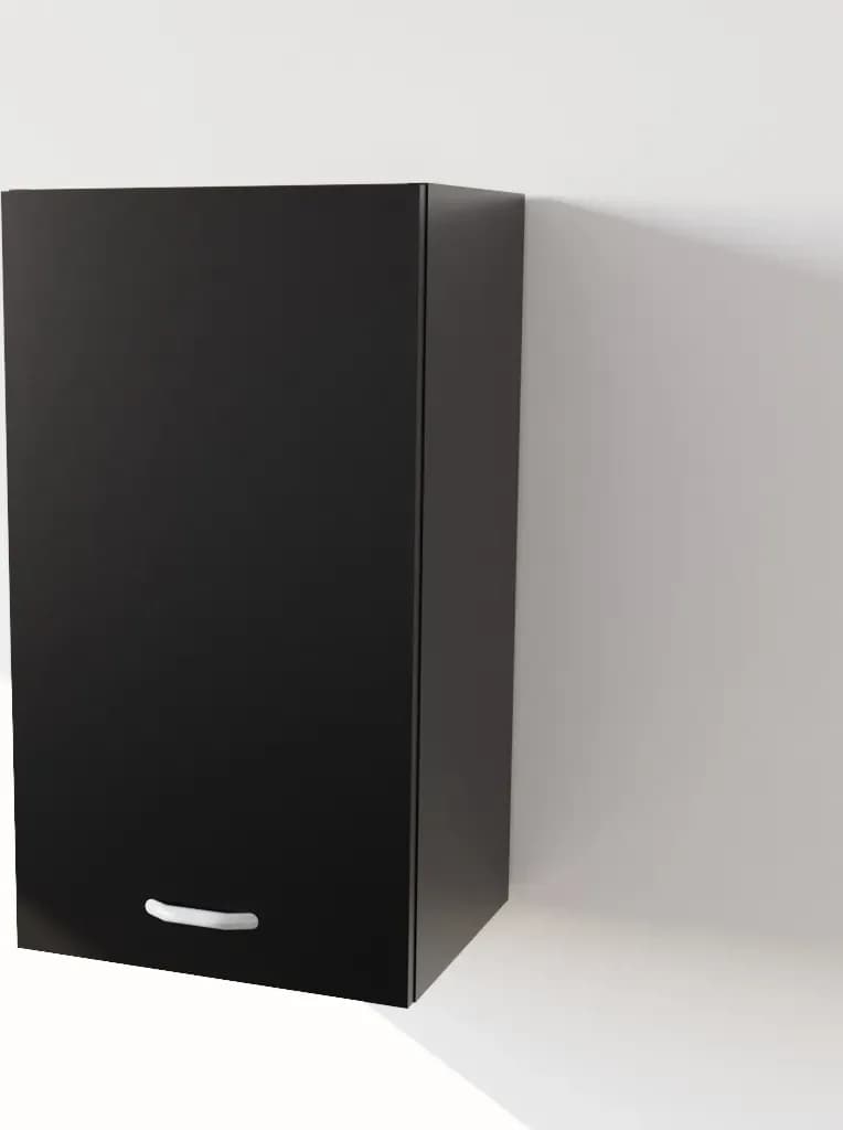 Pensile Cucina in Legno Nobilitato Nero con 1 Anta Altezza 72 cm in prodotto Calandrelli - Napoli, commercioVirtuoso.it