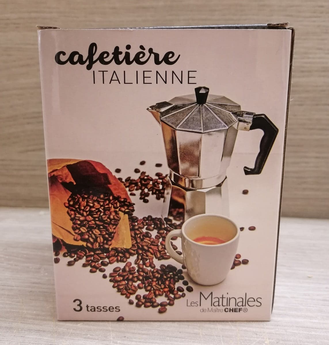 MAITRE CHEF - LES MATINALES CAFFETTIERA ITALIANA 3 TAZZE in Moke e caffettiere Stockdoc - Terni, commercioVirtuoso.it