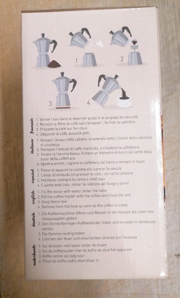 MAITRE CHEF - LES MATINALES CAFFETTIERA ITALIANA 3 TAZZE in Moke e caffettiere Stockdoc - Terni, commercioVirtuoso.it