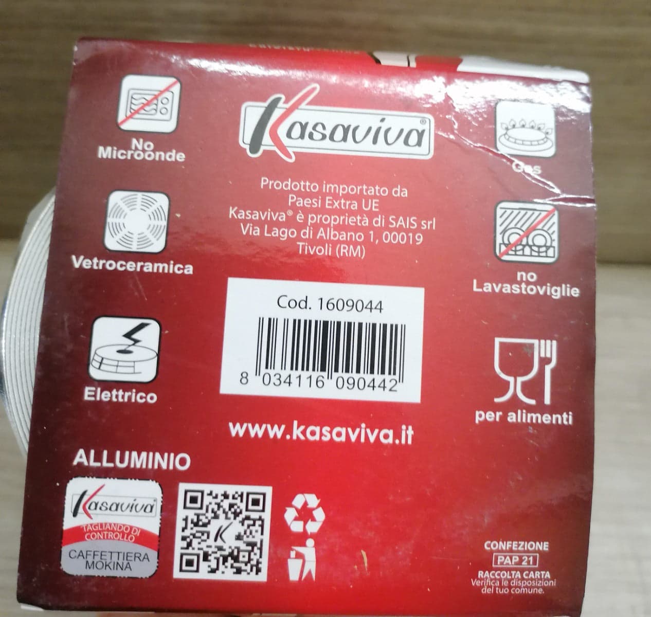 KASAVIVA - CAFFETTIERA MOKINA 6 TAZZE in Moke e caffettiere Stockdoc - Terni, commercioVirtuoso.it