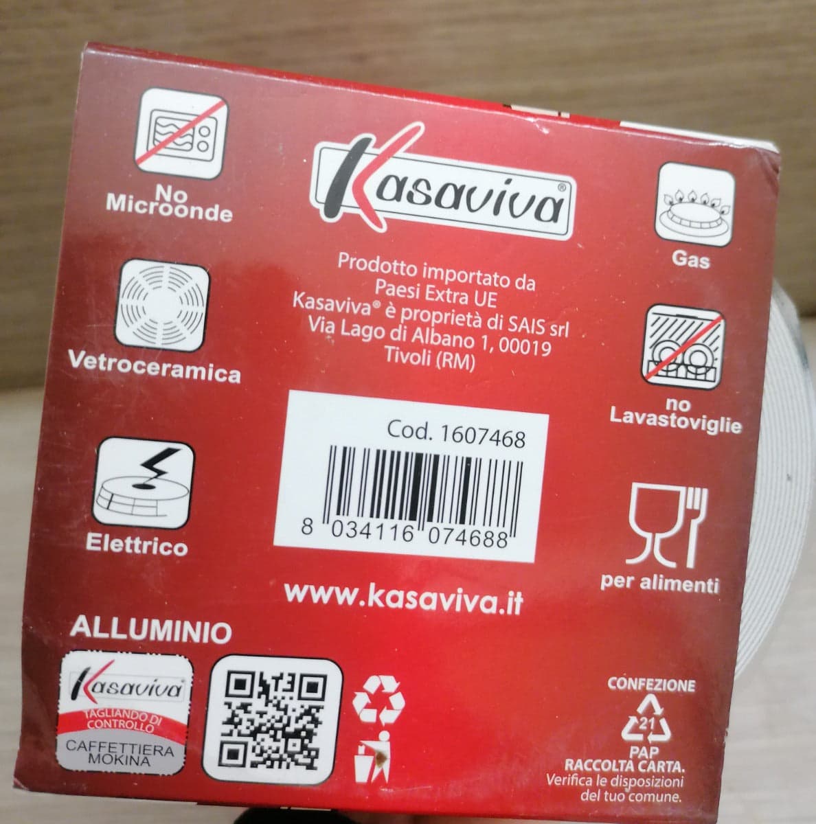 KASAVIVA - CAFFETTIERA MOKINA 9 TAZZE in Moke e caffettiere Stockdoc - Terni, commercioVirtuoso.it