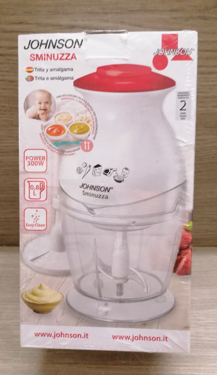 JOHNSON - SMINUZZA TRITA E AMALGAMA 300W 0,8 LT in Mini Robot da cucina Stockdoc - Terni, commercioVirtuoso.it