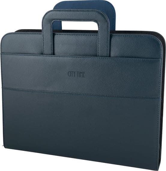 CARTELLA PORTABLOCCO PROFESSIONAL 36X28.5X6CM BLU City Time