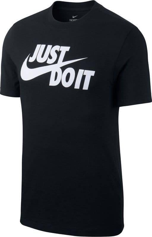 Nike Sportswear Just Do It Swoosh, T-Shirt Uomo, Nero (Black/White 011)