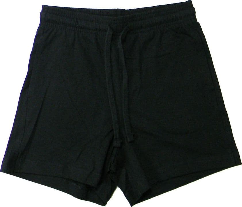 Champion SHORTS Pro Jersey gr.220 100%Cotton Logo Piccolo, Nero
