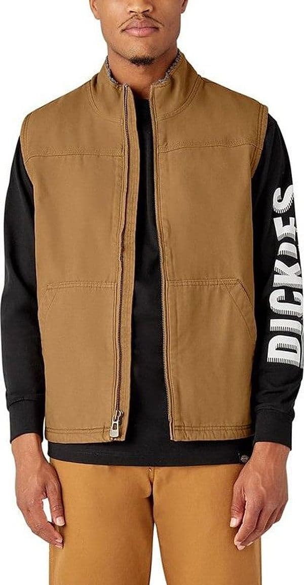 Dickies Gilet Foderato In Cotone D’anatra Sherpa, Capispalla da lavoro Uomo, MARRONE DUCATO in Abbigliamento tecnico e protettivo 3A Moda Mare Sport - Bellaria Igea Marina, commercioVirtuoso.it