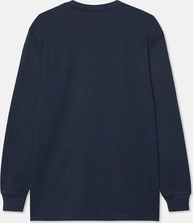 Dickies HEAVYWEIGHT LS POCKET TEE RELAXED, T-shirt Uomo, Blu (Dark Navy) in T-shirt 3A Moda Mare Sport - Bellaria Igea Marina, commercioVirtuoso.it