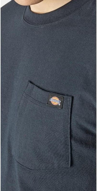 Dickies HEAVYWEIGHT LS POCKET TEE RELAXED, T-shirt Uomo, Blu (Dark Navy) in T-shirt 3A Moda Mare Sport - Bellaria Igea Marina, commercioVirtuoso.it