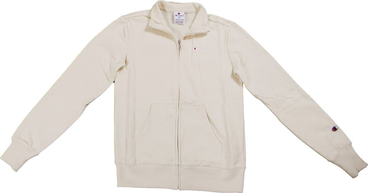 Champion FULL ZIP SWEATSHIRT Heavy Soft Compact Spring Poly Terry Donna Naturale