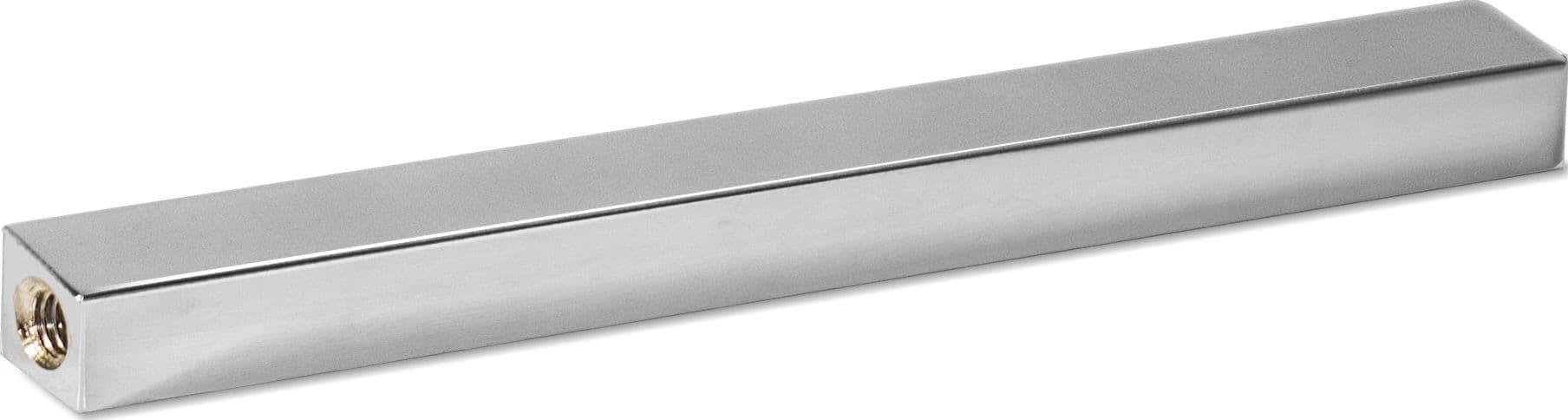 Scopino bagno - ricambio manico quadrato ottone cromato cm 11