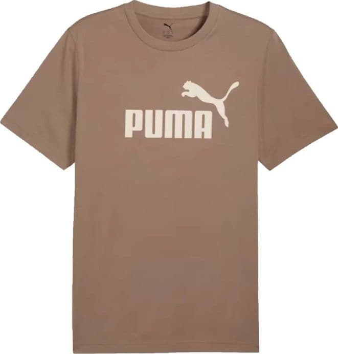 Puma Ess Logo Tee T-shirt, Totally Taupe, Unisex - Adulto
