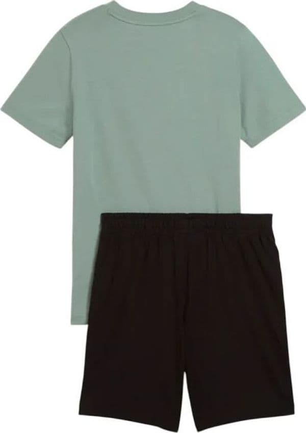 PUMA Logo Tee & Shorts Set G Green Moon in Pantaloncini 3A Moda Mare Sport - Bellaria Igea Marina, commercioVirtuoso.it