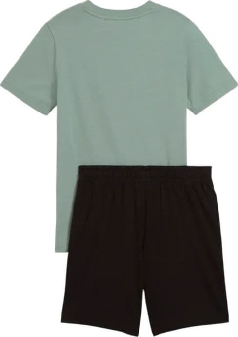 PUMA Logo Tee & Shorts Set G Green Moon in Pantaloncini 3A Moda Mare Sport - Bellaria Igea Marina, commercioVirtuoso.it