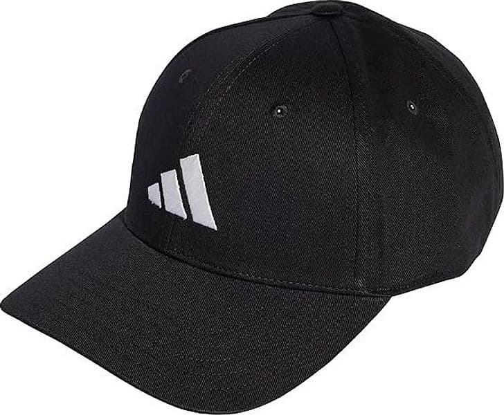 adidas Unisex - Adulto Baseball cap Cotton New Logo, Black/White