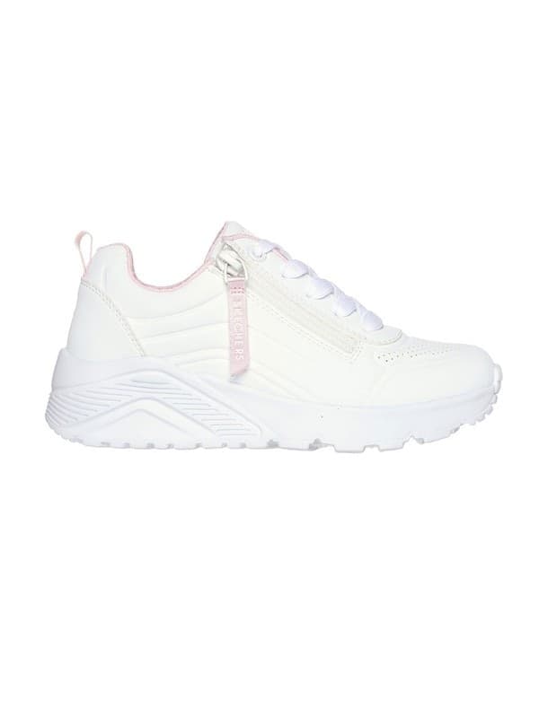 Sneakers bianche da bambina con soletta Memory Foam Skechers Uno Lite - Easy Zip in Sneaker casual 3A Moda Mare Sport - Bellaria Igea Marina, commercioVirtuoso.it