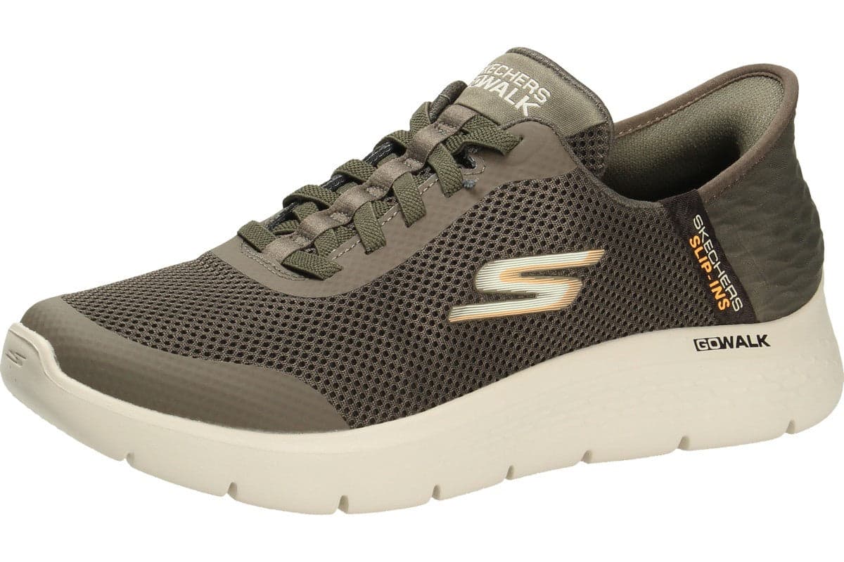Skechers scarpa sneakers da uomo Slip-Ins , go Walk Flex Hands Up 216324/BRN marrone in Sneaker casual 3A Moda Mare Sport - Bellaria Igea Marina, commercioVirtuoso.it