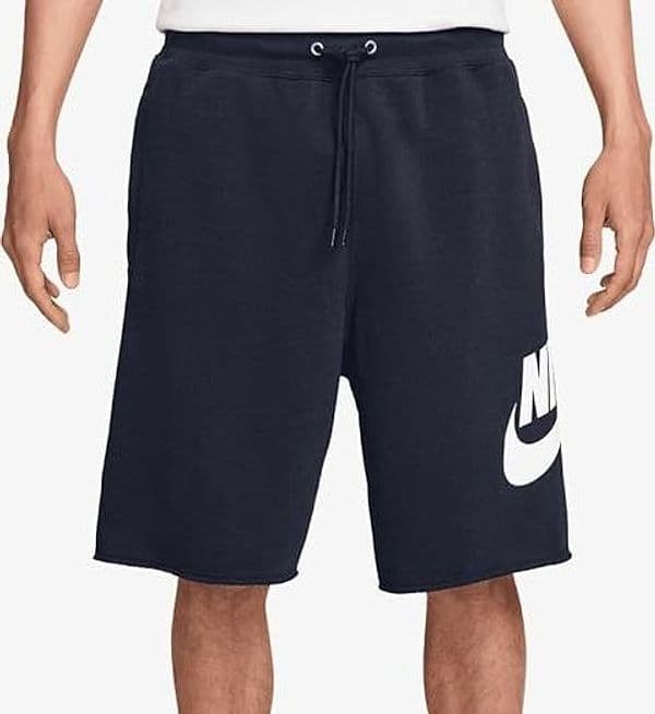 NIKE DX0502-010 M NK Club Alumni HBR FT Short Pantaloni Sportivi Uomo Obsidian Obsidian White