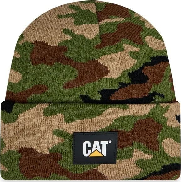 Caterpillar Cappello Uomo Trademark Label Cuff Beanie Detroit Blue
