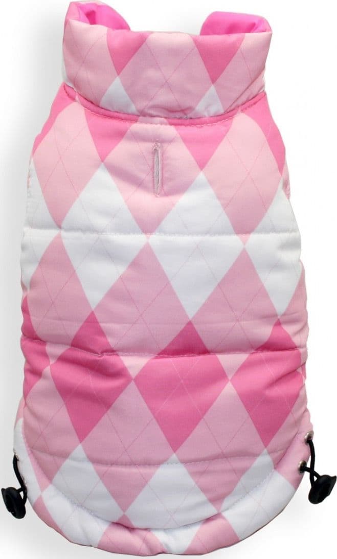 Piumino per cani reversibile Puffer Pink